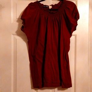 Brown sugar plus size women's short sleeve shirt